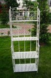 3-Tier Foldable Decorative Metal Flower Rack and Book Storage Rack