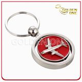 Novelty Design Spinning Air Plane Metal Key Chain