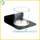 New Arrival Black Matt Finish Glass Holder