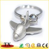 Hot-Sales Airplane Shape Key Chain Metal Aircraft Keyring