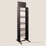 Best Selling 5 Tiers Customized Logo Foodstuff Metallic Display Rack