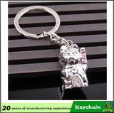 OEM Custom Metal Fortune Cat Keyring