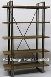 5 Tier Antique Vintage Decoration Wooden/Metal Showroom Display Shelf