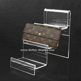 Clear Acrylic Wallet Display Plexiglass Stand Btr-G2002