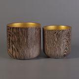 Wholesale Ceramic Candle Holder with Water Transfer Printing