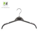 Gray Flat for Plastic Shirt / Skirt Hanger with Metal Logo