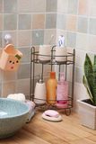 Two Tiers Corner Bracket, Bathroom Rack