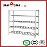 Round Tube 5 Tier Stainless Steel Slatted Shelves (short type)