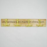 High-Grade Beautiful Clothes Hook Wooden & Metal Board Hook (ZH-7027)