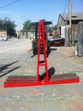 Glass Shelf Storage Rack Glass Transportation Pallet Roller Pipe Warehouse Storage Rack A Shape