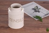 Galvanized Utensil Holder Utensil Tin
