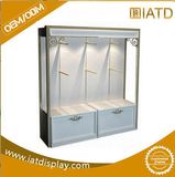 Pop up Wooden Cabinet Retail Tiles Dish Display Comic Books Rack with Lighting