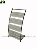 4 Layer Customized Movable Newspaper Magazine Journal Metal Display Rack