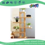 School Rustic Wooden Flower Display Shelf (HG-4110)