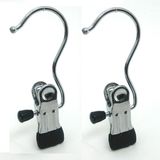 Single Boots Socks Laundry Clip Hook Hanger, Metal Clips Hanger