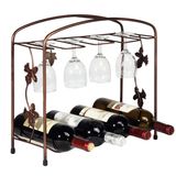 Hot Sale Countryside Style Metal Wine Rack