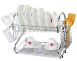 2 Layers Metal Wire Kitchen Dish Rack No. Dr16-2b