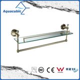 Wall Mount Glass Shelf in Golden (AA9119)