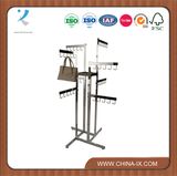 4 Way Handbag Display Rack with Straight Arm