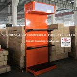Supermarket Gondola Display Shelf with Back Panel