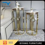 Modern Design Wedding Pedestal Stand Gold Flower Holder