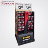 Floor Metal Mobile Phone Accessories Display Rack with Hooks