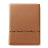Zipper Leather Document Holder File Folder with Calculator