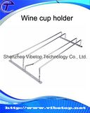 Wine Glass Cup Sample 2 Rod Metal Holder Wmh-0101