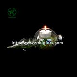 Color Glass Candle Cup by SGS (10*10*21)