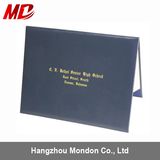 Navy Grain Leatherette Paper Manufactures Custom Certificate Holder Zip