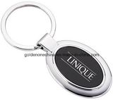 Hot Sale Oval Shape Printed Metal Key Chain