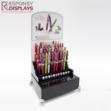 Small Counter Fountain Pen& Pencil Display Racks Lockable