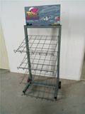 4 Layers Floor-Type Customized Metal Display Rack for Automobile Muffler