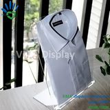 Clear Acrylic Plexiglass Slant Back Shirt Display Stand Holder Racks