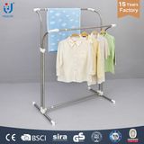 Double-Pole Adjustable Coat Drying Rack Coat Hanger