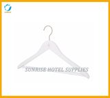 New Arrival White Wooden Clothes Hanger