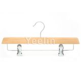 2016 Wood Pants Hanger with Metal Clips