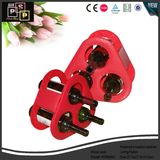 Funny 3 Bottle Multi-Angle Solid Leather Wine Rack (3369)