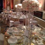 Crystal Wedding Decoration Walk Way Stand Crystal Candleholder and Flower Stand for Wedding Stage