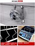 New Design OEM Service Wall Mounted Kitchen Stainless Steel Hanging Pot Lid Holder