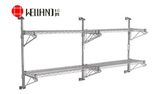 NSF Chrome Metal Wall Mounted Wire Shelving