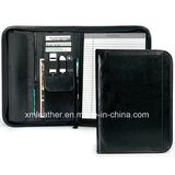 Genuine Leather Portfolio File Folder Organizer Holder