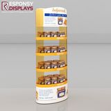 Floor Metal One-Sided Presentations Chocolate Cream Display Shelves