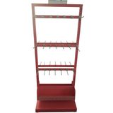 Heavy Duty Floor Standing Socks Showcase Shelf Small Electrical Products Hanging Hooks Display Rack