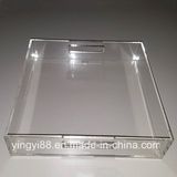 New in Box Modern Clear Acrylic Wine Serving Tray
