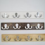 High-Grade Beautiful Clothes Hooks Wooden & Metal Row Hooks (ZH-7004)