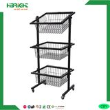 3 Layer Ajustable Basket Display Rack