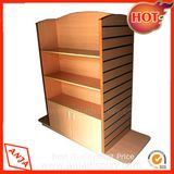 Wooden Retail Clothing Shelving Gondola Display for Store