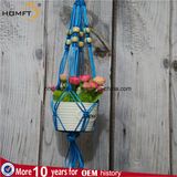 Blue Color Polyester Small Size Deco Shop Flower Pot Holder