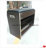 Fashionable Melamine Wooden Shoe Rack with Mirror